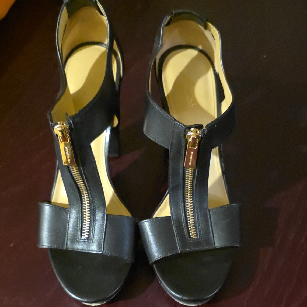 Michael Kors Black Zippered Heels